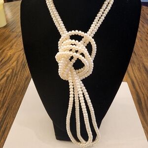 Pearl Necklace 72" Long.